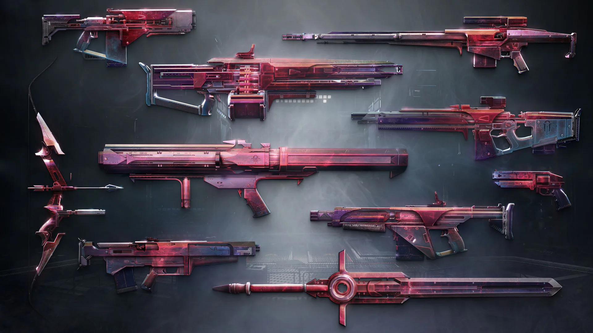 A selection of Black Armory weapons